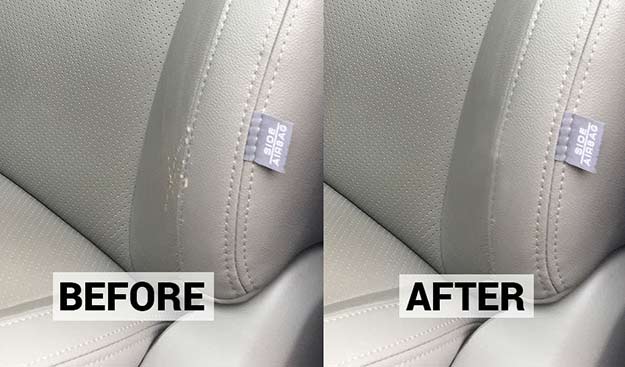 Repair small rip in leather seat?